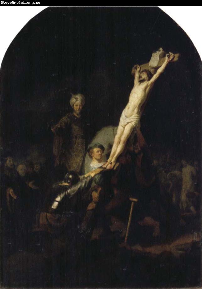 REMBRANDT Harmenszoon van Rijn The Raising of the Cross